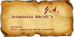 Jelenovics Adrián névjegykártya